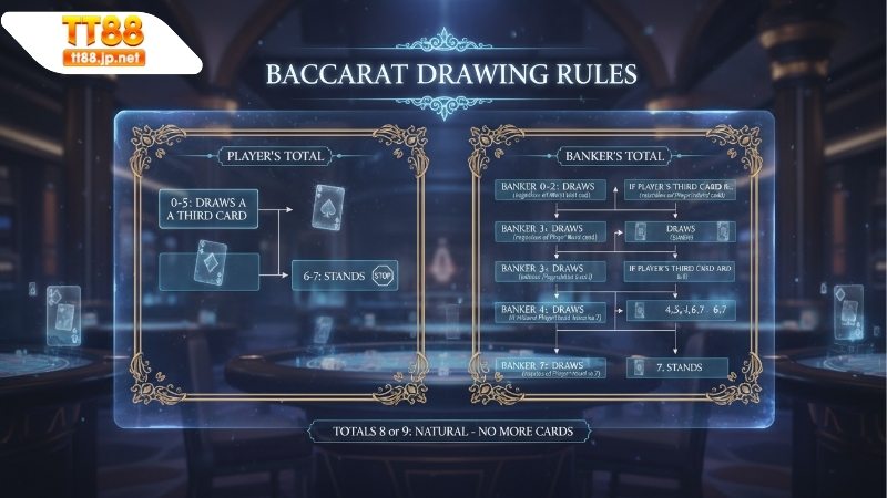 Giới thiệu luật rút bài Baccarat