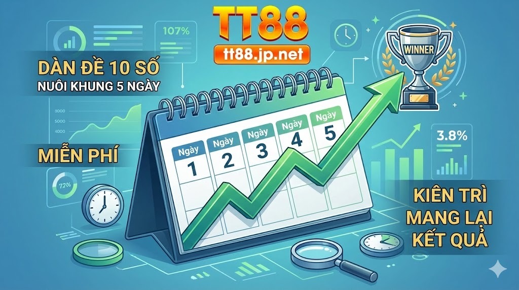 Bí kíp soi cầu dàn đề 10 số nuôi khung 5 ngày miễn phí chuẩn xác từ chuyên gia TT88